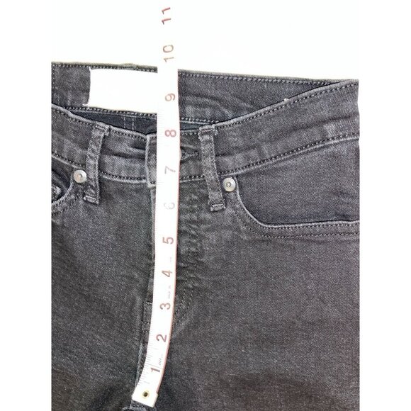 Everlane Black Denim Mid-Rise Dark Wash Skinny Ankle Jeans Women's Size 25 - Picture 8 of 11